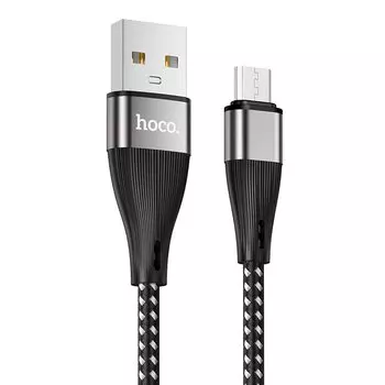 Кабель Micro USB-USB, 3A, 1м, черный HOCO X57 Blessing (202534)