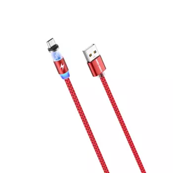 Кабель Micro USB-USB, 3A быстрая зарядка, 1м, красный MORE CHOICE K61Sm
