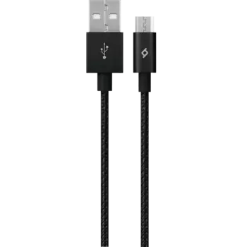 Кабель micro USB-USB , TTEC, 1.2m, черный, Нейлоновая оплетка кабеля (2DK11S)