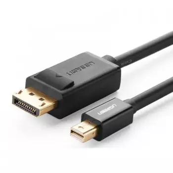 Кабель Mini DisplayPort(M)-DisplayPort(20M) 4K, экранированный, 1.5 м, черный UGREEN MD105 (10477)