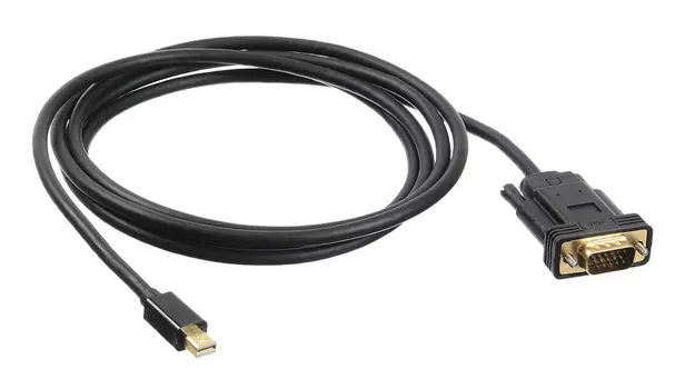 Кабель Mini DisplayPort(M)-VGA(15M) v1.1, 2 м, черный Buro (BHP MDPP-VGA-2)