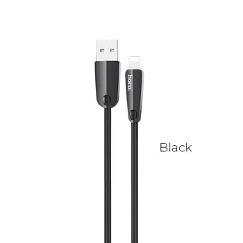 Кабель Lightning 8-pin(m)-USB 2.0(Am), 2.4A, 1.2м, черный HOCO U35 (УТ-00000087)
