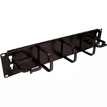 Кабельный органайзер Lanmaster 19" со съемными пластиковыми кольцами, 2U (LAN-ORG-2U)