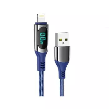 Кабель Lightning 8-pin(m)-USB 2.0(Am), 2.4A, 1.2м, синий HOCO extreme S51 (6931474749222)