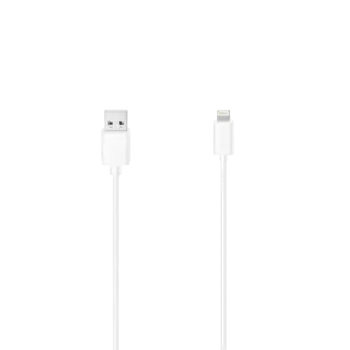 Кабель Lightning 8-pin(m)-USB 2.0(Am), 2.4A, 1.5м, белый Hama H-200623 (00200623)