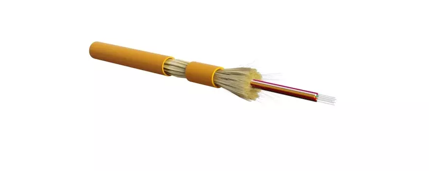 Кабель оптический Hyperline многомодовый, 50/125мкм, OM2, 8 волокон, 1 м, оранжевый, LSZH (FO-DT-IN-50-8-LSZH-OR)