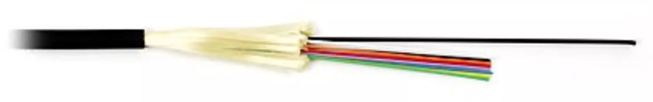 Кабель оптический Hyperline многомодовый, 50/125мкм, OM4, 12 волокон, 1 м, черный, LSZH (FO-DT-IN OUT-504-12-LSZH-BK)