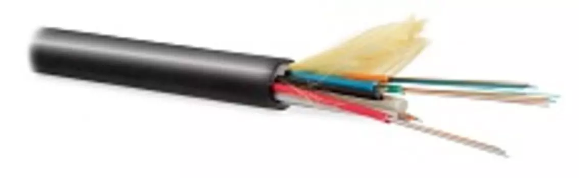 Кабель оптический Hyperline одномодовый, 9/125мкм, SMF-28 ULTRA (G.652.D), 16 волокон, 1 м, черный, LSZH (FO-MB-IN/OUT-9S-16-LSZH-BK)