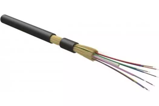 Кабель оптический Hyperline одномодовый, 9/125мкм, SMF-28 ULTRA (G.652.D), 48, 1 м, черный, LSZH (FO-MB-IN/OUT-9S-48-LSZH-BK)