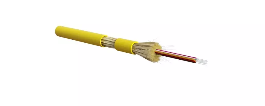 Кабель оптический Hyperline одномодовый, 9/125мкм, SMF-28 ULTRA (G.652.D), 8 волокон, 1 м, желтый, LSZH (FO-DT-IN-9S-8-LSZH-YL)