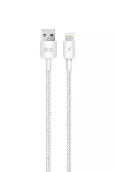 Кабель Lightning 8-pin(m)-USB 2.0(Am), 2.4A, 1м, белый Flow (EX-K-1256)