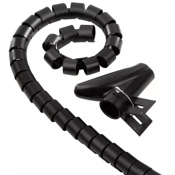 Кабель-органайзер Hama Cable Bundle Tube, 30мм, 1.5м черный (H-20603/00020603)