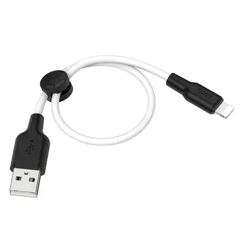 Кабель Lightning 8-pin(m)-USB(Am), 2.4А, 1 м, белый, HOCO Plus X21 (6931474711816)