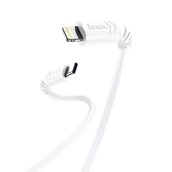 Кабель Lightning 8-pin(f)-USB Type-C(m), 3A, 1м, белый HOCO x62 (6931474748676)