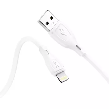 Кабель Lightning 8-pin-USB, 2.4A, 1м, белый HOCO Ultimate X61 (6931474747815)