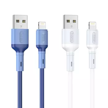 Кабель Lightning 8-pin(m)-USB 2.0(Am), 2.4A, 1м, белый HOCO X65 (УТ-00012118)