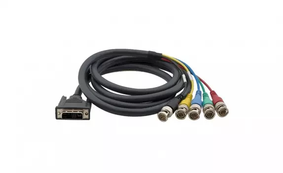 Кабель-переходник (адаптер) DVI-A-BNC(M)x5, черный Kramer (94-0605003)