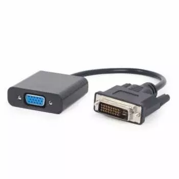Кабель-переходник (адаптер) DVI-D(M)-VGA(15F), 20см, черный ORIENT
