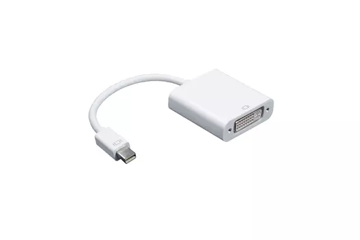 Кабель-переходник (адаптер) DVI-I(F)-Mini DisplayPort(M) Single Link, экранированный, 15 см, белый Kramer (ADC-MDP/DF)