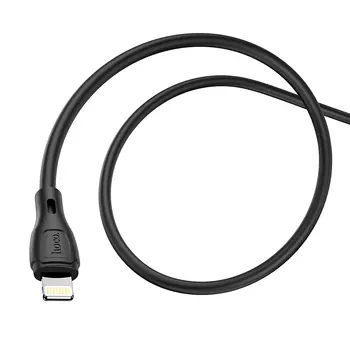 Кабель Lightning 8-pin(m)-USB 2.0(Am), 2.4A, 1м, черный HOCO Ultimate X61 (6931474747808)