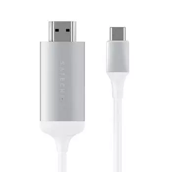 Кабель-переходник (адаптер) Type-C(M)-HDMI(19M) v1.4 4K, 1.8 м, серебристый Satechi (ST-CHDMIS)