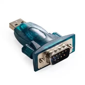 Переходник (адаптер) USB(Am)-COM(9m), синий, Exegate EX-UAS (EX294753RUS)