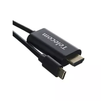 Кабель-переходник (адаптер) USB 3.1 Type-C(M)-HDMI(19M), 1.8 м, черный Telecom (TCC005-1.8M)