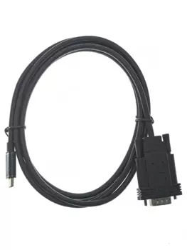 Кабель-переходник (адаптер) USB 3.1 Type-C(M)-VGA(15M), 1.8 м, черный VCOM (CU421C-1.8M)
