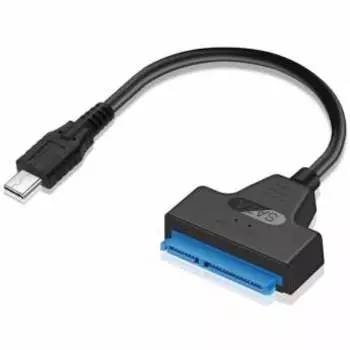Кабель-переходник (адаптер) USB 3.2 Type-C(m)-SATA III 2.5"(m), черный ORIENT (UHD-504N-C)