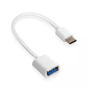 Кабель USB(Af)-USB Type-C(m), OTG, 20 см, белый, Exegate EX-A-OTG-CMAF2 (EX294777RUS)