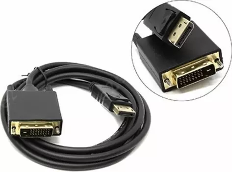 Кабель-переходник (адаптер) DisplayPort(20M)-DVI(M), 1.8 м VCOM