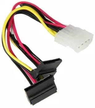 Кабель-переходник питания (адаптер) Molex(M)-2xSATA 15-pin(F) SuperMicro, 15 см (CBL-0082L)