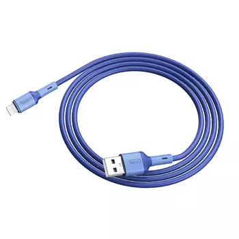 Кабель Lightning 8-pin(m)-USB 2.0(Am), 2.4A, 1м, синий HOCO Prime X65