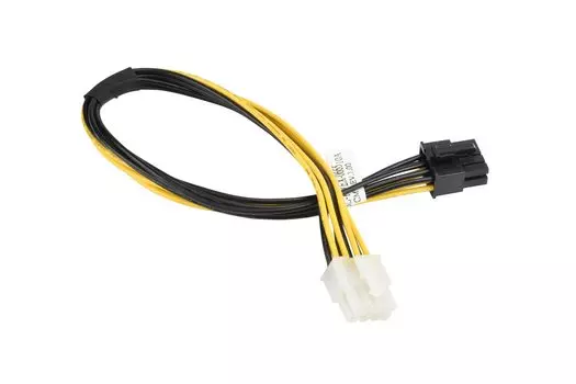 Кабель-переходник SuperMicro CBL-PWEX-0665, 8-Pin CPU - 8-Pin PCIe, GPU Power Cable, 30см (CBL-PWEX-0665)