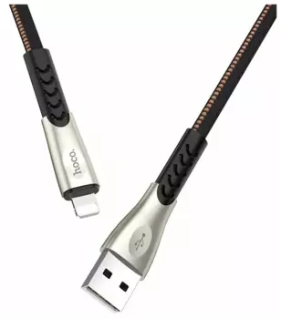 Кабель Lightning 8-pin(m)-USB 2.0(Am), 2.4A, 2.4м, черный HOCO Superior U48 (U48)