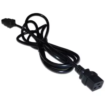 Кабель питания C19-C14, 10А, 1 м, черный, Lanmaster LAN-PP19/14-1.0-BK (LAN-PP19/14-1.0-BK)