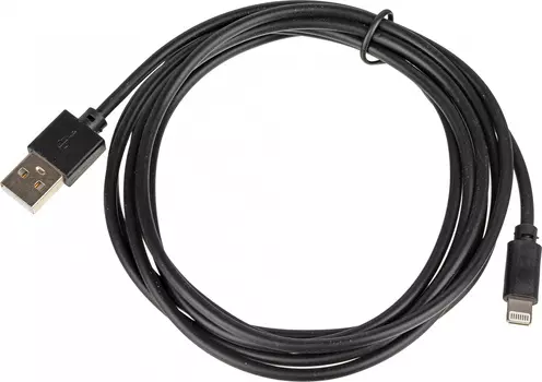 Кабель Lightning 8-pin-USB, 2.4A 2 м, черный Behpex (1491136)