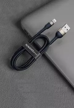 Кабель Lightning 8-pin(m)-USB 2.0(Am), 2.4A, 2м, черный ROMOSS CB126 (CB126-61-G33)