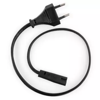 Кабель питания Europlug(M)-IEC-320-C7, 10A, 50см, черный Cablexpert (PC-184-VDE-0.5M)