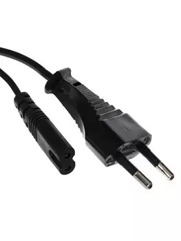 Кабель питания Europlug(M)-IEC-320-C7, 1.8 м, черный Telecom TP228 (TP228-1.8-B)
