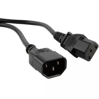 Кабель питания Hyperline 5m C13 C14 10A (PWC-IEC13-IEC14-5.0-BK)