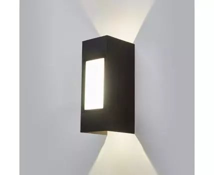 Уличный настенный светодиодный светильник 1638 TECHNO LED IP54 1638 TECHNO LED черный