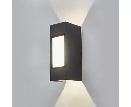 Уличный настенный светодиодный светильник 1638 TECHNO LED IP54 1638 TECHNO LED серый