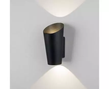Уличный настенный светодиодный светильник Tronc IP54 1539 TECHNO LED черный