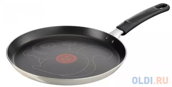 Сковорода блинная Tefal B6471042 круглая ручка несъемная (без крышки) бежевый (9100039501)