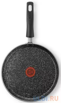 Сковорода блинная Tefal Granit 04192525 круглая ручка несъемная (без крышки) черный (9100036468)