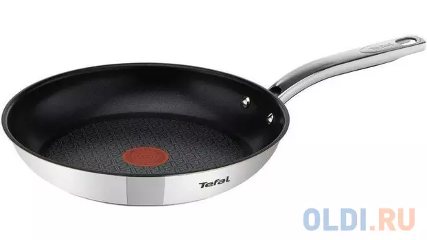 Сковорода блинная Tefal Intuition A7030415 круглая ручка несъемная (без крышки) серебристый (2100102546)