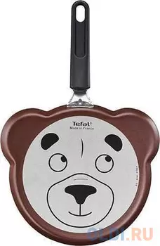 Сковорода блинная Tefal Teddy Bear B3771002 круглая 22см ручка несъемная (без крышки) коричневый (2100107386)