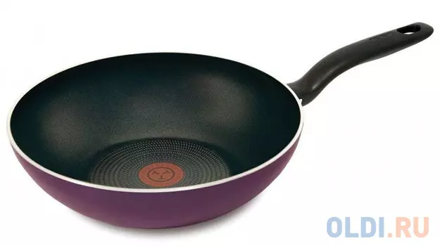 Сковорода ВОК (WOK) Tefal Cook Right 04166628 круглая 28см ручка несъемная (без крышки) сиреневый (9100023406)