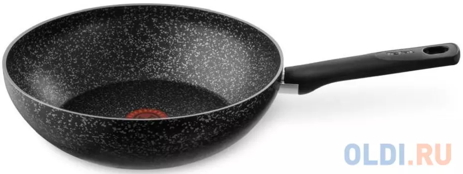 Сковорода ВОК (WOK) Tefal Granit 04192628 круглая 28см ручка несъемная (без крышки) черный (9100036469)